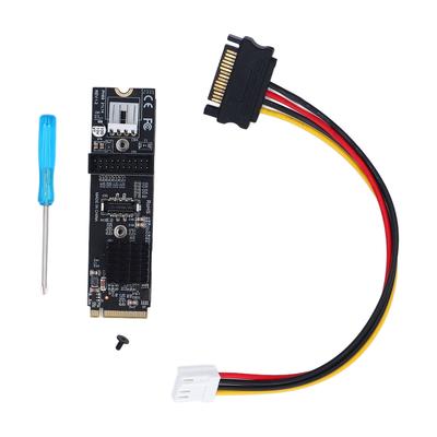 5Gbps Type E USB 3.1 Front Panel Socket M.2 M Key PCIe To USB 3.1 Front Expansion Card Adapter for Motherboard