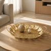 Elegant Decorative Tray with Handles Openwork Serving