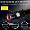 80W 16000LM Plug-in H4 Car Headlight LED Mini Projecto Lens Automobles Hi/Low Beam Headlight Bulb