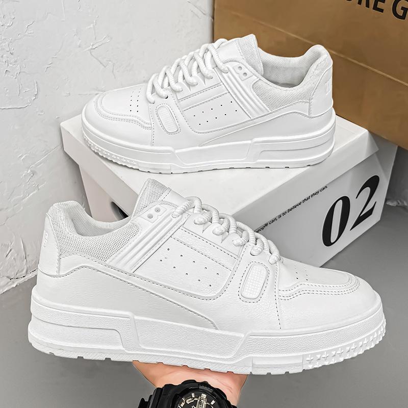 Herrenschuhe Herbst Atmungsaktiv Kleine Weiße Schuhe Design Jugend Sport Plateau Lässige Board Schuhe Trendschuhe