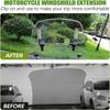 Motorcycle Windshield Extension Windscreen Deflector Adjustable Clip-On Windshield Universal For Most Motorcycle