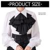 Adjustable Multi Layer Flouncing Detachable Collar For Blouses Dresses Gothic Fashion Accessory In White