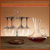 Shijin Crystal Red Wine Set with Decanter and Elk Rack