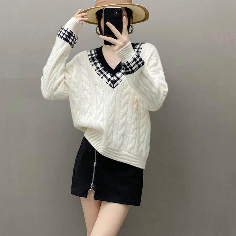 Qinghe 100% Pure Cashmere Women's Sweater - Ultra Soft Luxury Winter Pullover