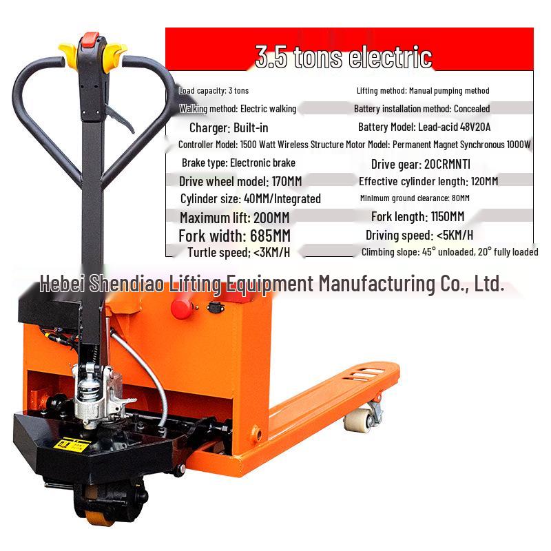 2-3 Ton Electric Hydraulic Forklift for Construction and Warehouse Use - Off-Road Pallet Lifting Truck