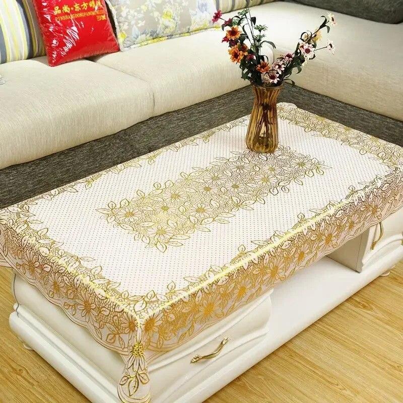 Față de masă dreptunghiulară pentru ceai Covorașă rezistentă la ulei 90x140cm 110x160cm PVC Pastoral stil european Față de masă din plastic