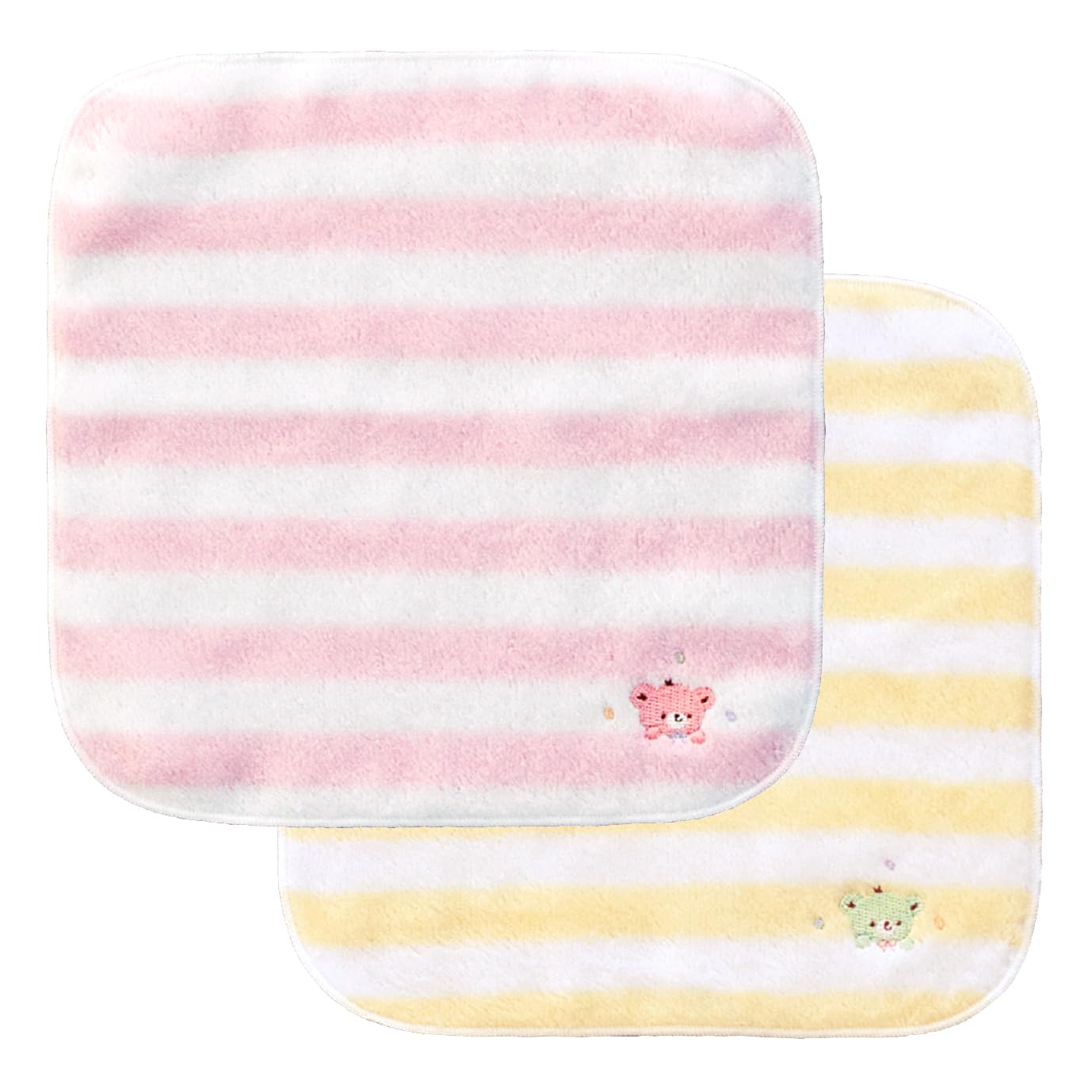 

Baby Castle Set of Towel Pastel Made in Japan Handkerchiefs, 2, Handkerchiefs, Bear, Pink, розовый
