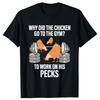 Graphic T Shirts Men Women Clothing Tops Why Did The Chicken Go To The Gym Funny Animal T-Shirt Camiseta Hombre Top Tees