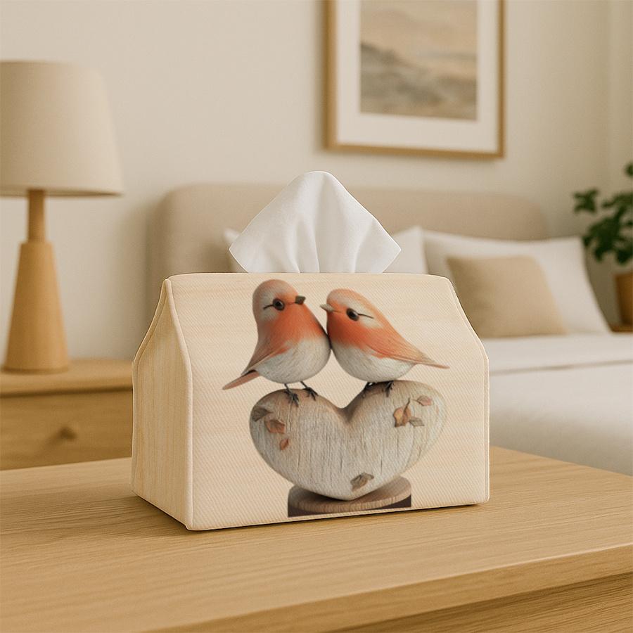 Vintage Tissue Box Holder with Roll Dispenser - Retro Suitable for for Kitchen, Living Room, Bedroom, Bathroom & Car - Tissue Case Roll Case for Decor