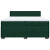 Maison Exclusive - Sommier à lattes de lit et matelas Vert foncé 200x200cm Velours