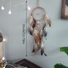 1Pc Indian Dream Catcher With Brown Feathers Wall Hanging Dream Catcher Bedroom Accessories Wind Chime Dream Catcher Home Decor