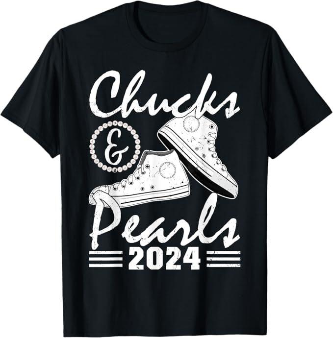

Chucks And Pearls Kamala Harris 2024 USA Election 2024 T-Shirt XL