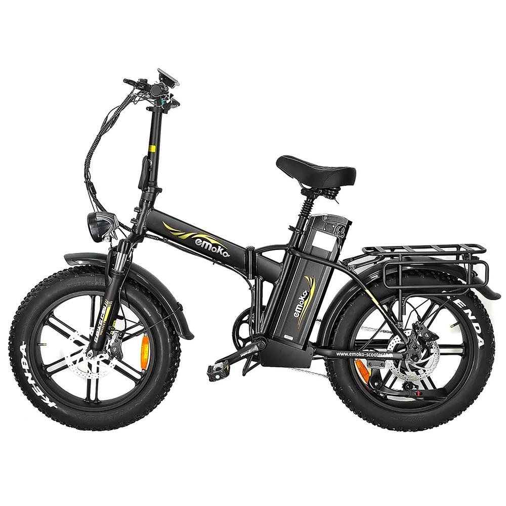 EMOKO C94-35AH City Folding Electric Bike EU-compliant 250W Motor (1000W Peak) 48V 35Ah Battery 7-speed Transmission System.