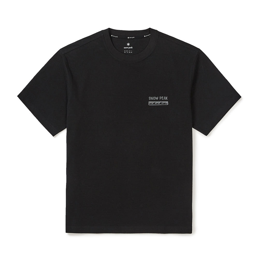 SNOWPEAK Sorona Summer Short Sleeve T-Shirt Black (S25MMFTS10)