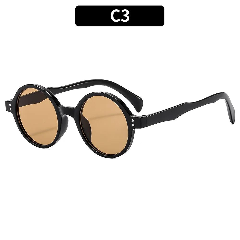 Luxury Vintage Round Sunglasses Women Men Brand Designer Punk Sun Glasses Sexy Ladies Shades Uv400