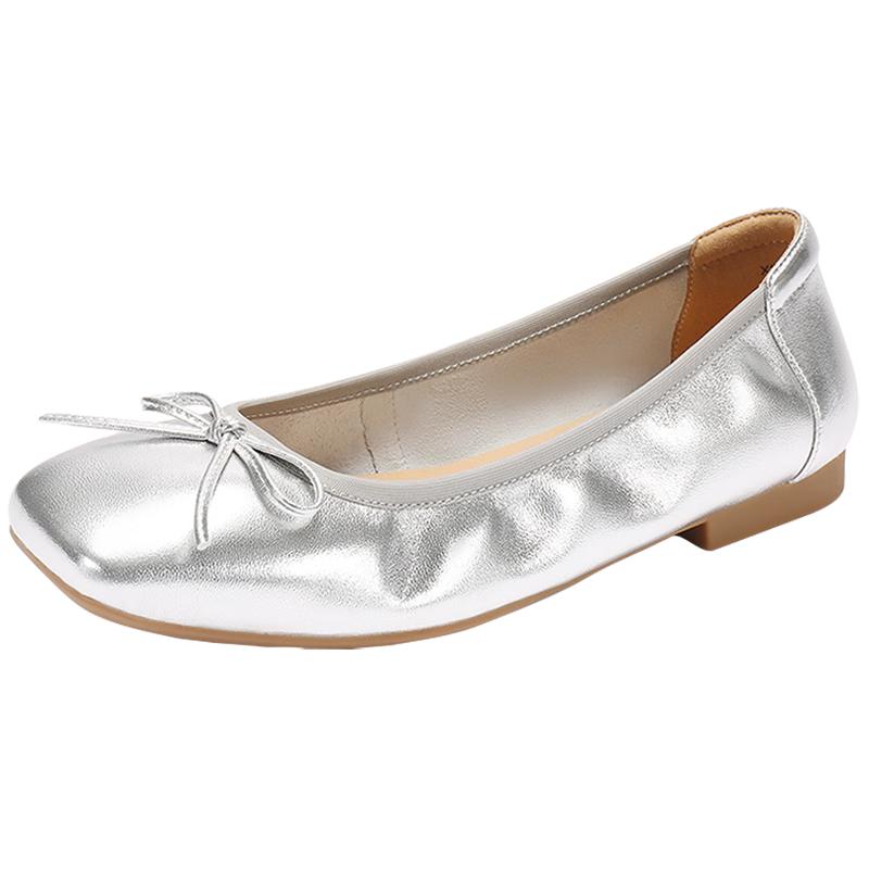 SENDA Women s Flat Square-Toe Casual Ballet Flats 36
