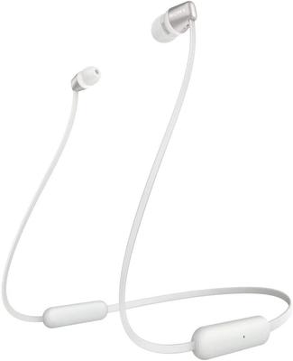 Sony Écouteurs sans fil Bluetooth jusqu'à 15 heures de câble plat continu 2019 blanc WC WI-C310 compatible/up playback/avec microphone, adopté, modèle,