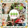 Christmas Ornaments Ball Home Indoor Plush Ornament Decor Weather-Resistant Soft 2.4 Inch Ball For Garden Stair Fireplace