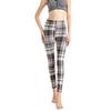 Fashion Geometric Striped Plaid Printed Leggings Stretch Pants Leggings High Waist Elasticity Pants Soft Trousers for Women Tights Fitness Yoga Pants