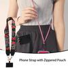 Mobile Phone Lanyard Christmas Neck Strap with Zippered Pouch Stylish and Beautiful Necklace Lanyard for Travel Business Daily