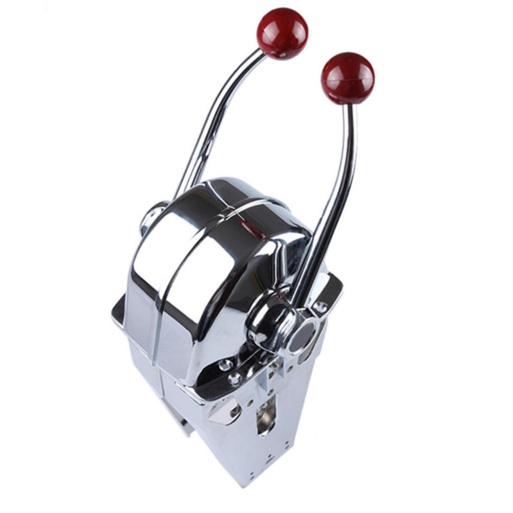 Twin Lever Engine Control Chrome Double Throttle Rust-Resistant