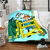 1pc Blanket Pippi Longstocking Print Design, Lightweight Blanket for Sofa, Bed- Soft &Warm, Gift for All Seasons like Christmas, Halloween