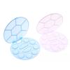 Nail Art Color Palette with Display Stand Plastic UV Gel Polish Holder DIY Drawing Paint Dish Manicure Tool