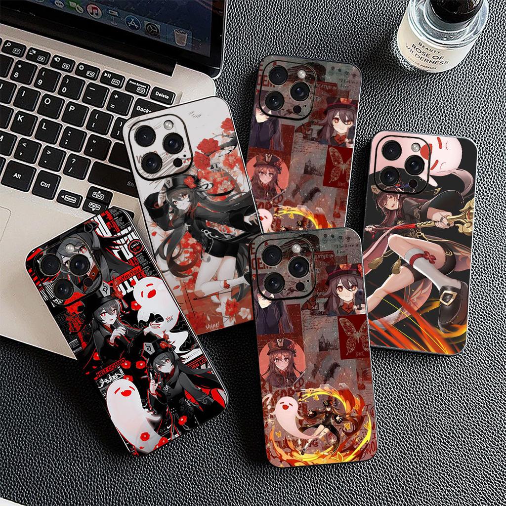 Casing for Apple iPhone 17 Pro XS Max Air 6 7 8 Plus 5 + SE 2022 SE2 16E Phone Cover Protective Case Genshin HuTao Impact