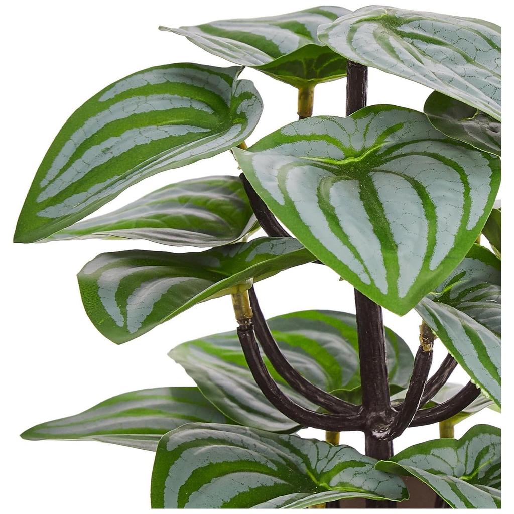 Kunstige planter med potte| Realistisk utseende | Slitesterk plast | Allsidig bruk | Ingen vedlikehold | Hjemmedekor | 10 cm X 24 cm (Pakke med 4)