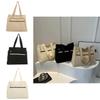 Large Capacity Canvas Tote Bag Street Style Shoulder Bag Chic College Student Commuter Crossbody Purse