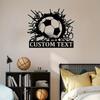 Metal Wall Art Football Field Sign Personalized Team Gift Sports Decor Fan Gift