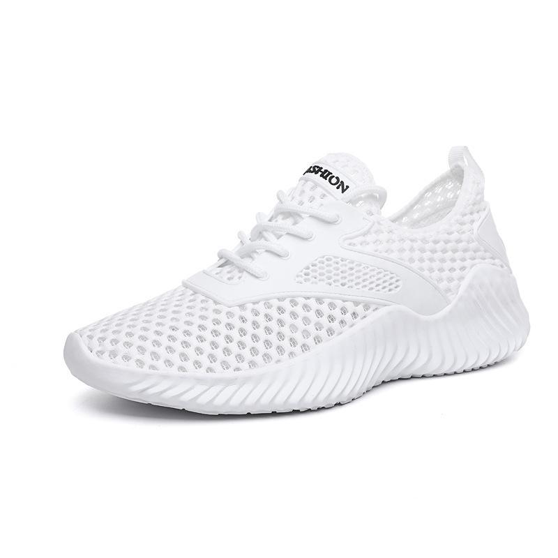 Lato 2024 Nowe Białe Męskie Sneakersy Wysokiej Jakości Buty Dla Mężczyzn Siateczkowe Oddychające Tenis Masculino Zapatillas Hombre Dropshipping
