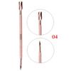 New Dual-ended Stainless Steel UV Gel Clean Stick Cuticle Pusher Nail Polish Remover Triangle Rod