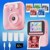 Kids Instant Camera Color Printing Camera 32GB 1080P Thermal Print Digital Camera Print Photo Video Games Music Children Gift