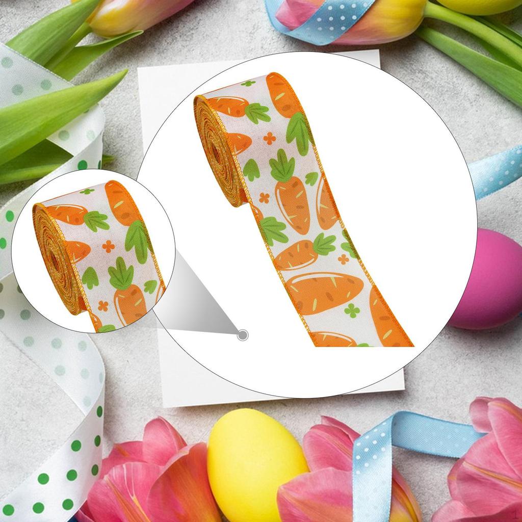 Easter Ribbon 15ft Length Spring Craft for Baskets Crafts Bow Decoration