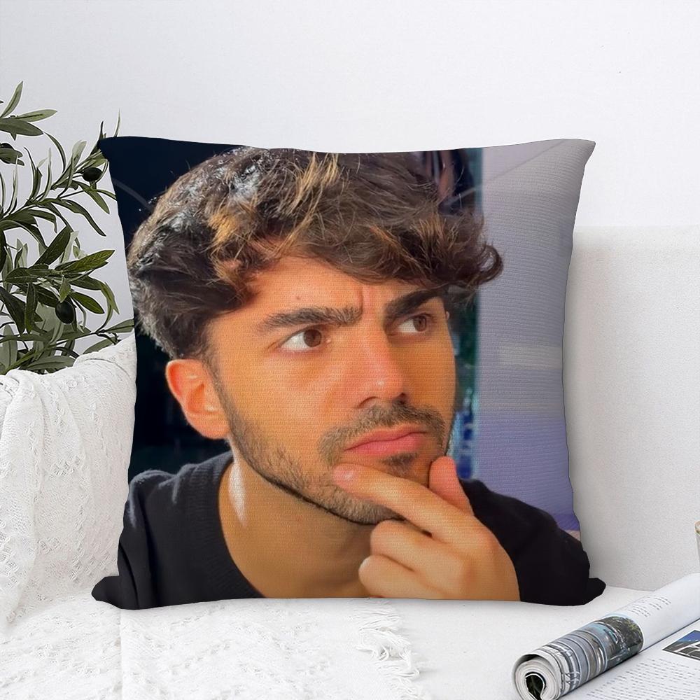 Internet-Star Fede V-Vigevani Kissenbezug Plüschstoff Weicher Kissenbezug Zweiseitiger Druck Kissenbezug Überwurf-Kissenbezug