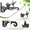 Hanging Plants Bracket Wall Planter Hook with Screws Stable Structure Rust-Proof Easy To Install Bird Feeders Wind Chimes Hanging Hook