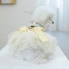 PETCIRCLE Small Dog Dress Cute Pet Winter Princess Wedding Gown Puppy Two-Leg Clothes