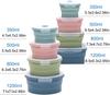 Collapsible Silicone Food Storage Container Set 4-piece Outdoor Portable Food Box, MicrowaveableMultiple sizes available