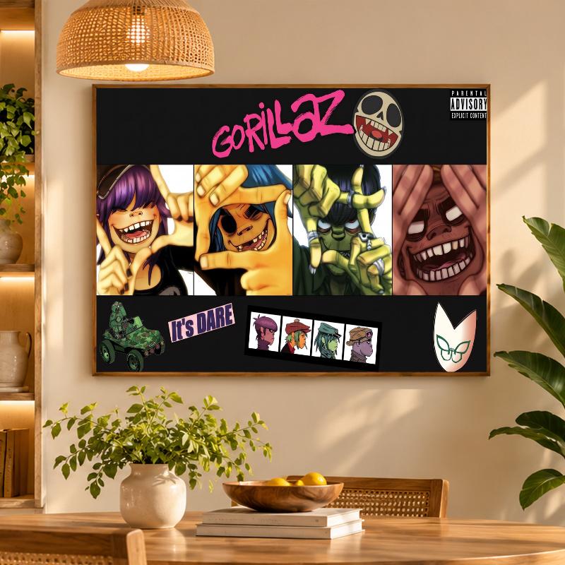 5D Diamond Painting Gorillaz DIY Full Drill Diamond Art Kit Home Decoration