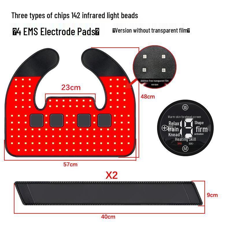 Инфракрасный Красный Свет Терапия Нагрев Пояснично-Брюшной Поддерживающий Пояс Chinese Version