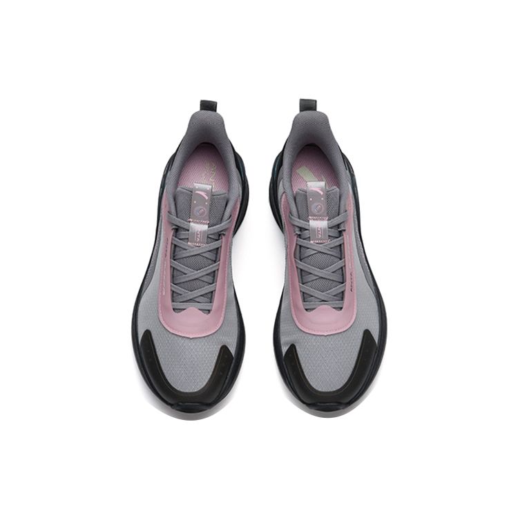 Anta Comfortable Shock Absorbing Non-Slip Durable Low-Top Running Shoes Women sneaker Black Gray Red 122235565-5