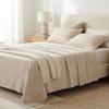Flat Sheet In 180 X 290 Cm Cotton Percale Linen Comfort