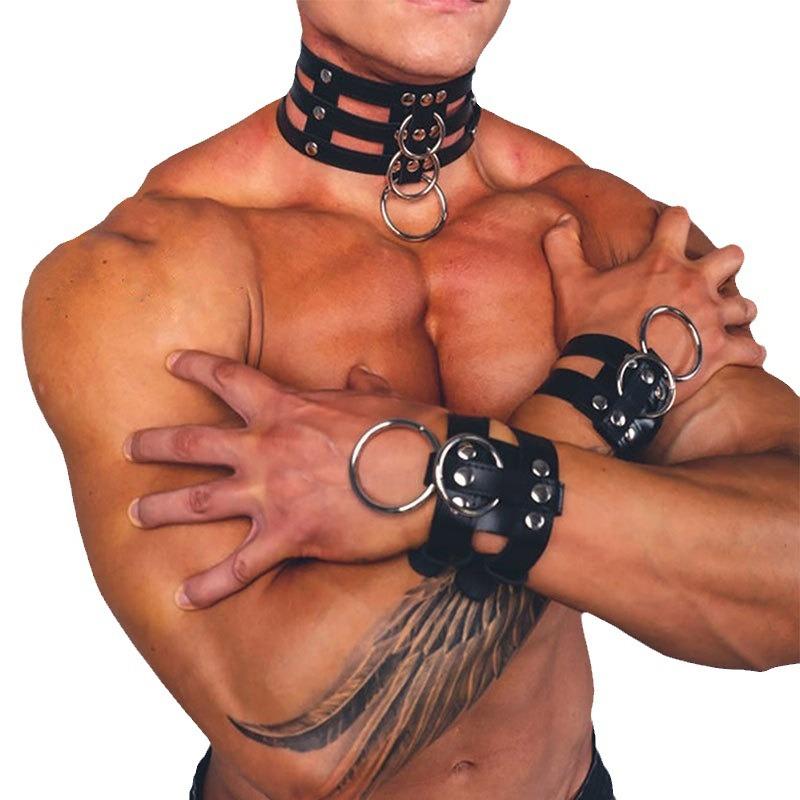 Men'S Sex Straps Personalized Sm Bundles Comfortable Shoulder Straps Leather Collars Bracelets Punk Belts