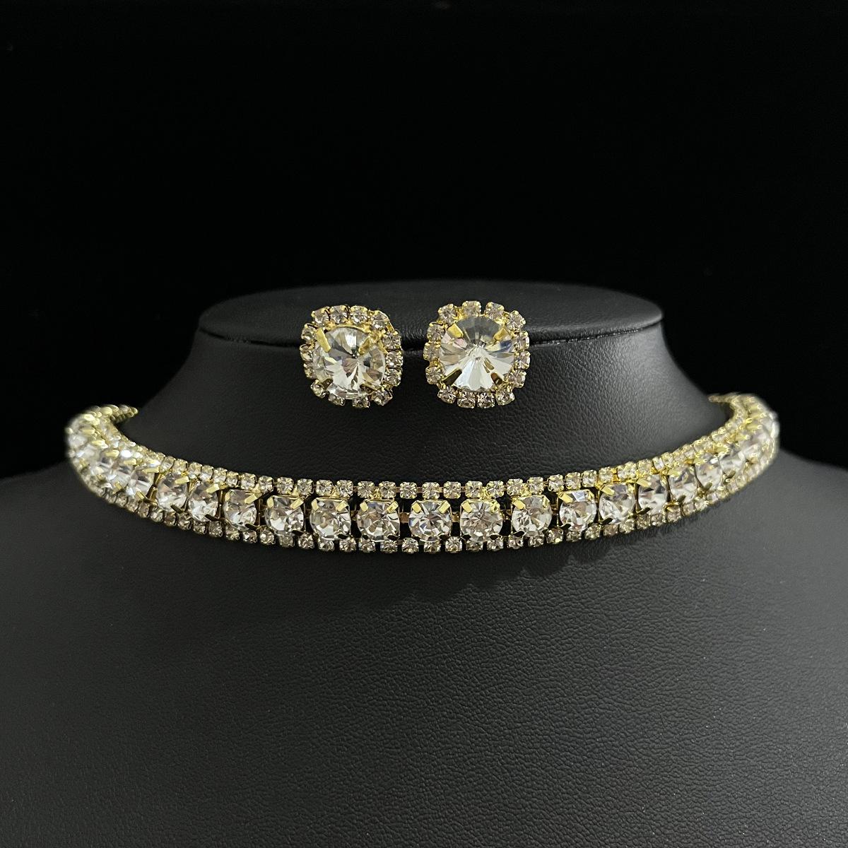 Cold Wind, Diamond-encrusted Zircon Love Necklace, Personalized Collarbone Chain, Sweater Chain, Necklace Decoration, Female Style
