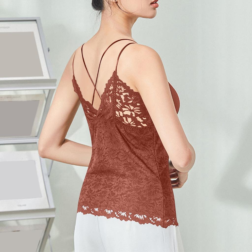 Women's Lace Latex Camisole Thermal Vest Plus Velvet Thickened Back Beautiful Heating Underwear