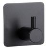 Self-Adhesive Hanger Hook, Steel, Black, 8 Pcs.