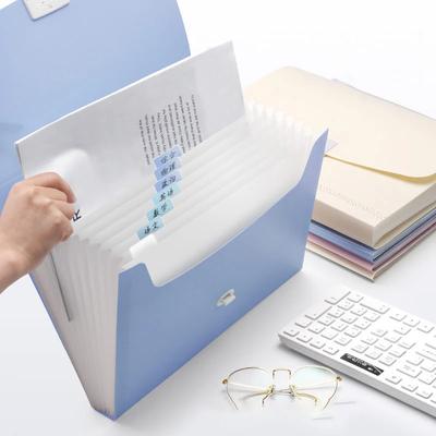 A4 File Package Multi-function 13 Grids Folder Handheld File Folder Organ Organizer Storage Holder Office Document Storage Tools