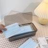 Masken-Aufbewahrungsbox Staubdicht Transparent Schreibtisch-Ordnung Kleinteile-Aufbewahrungsbox