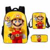 Cartoon Backpack, Primary And Secondary School Students Three-Piece Set, School Bag, Backpack, Shoulder Bag, Pencil Case.